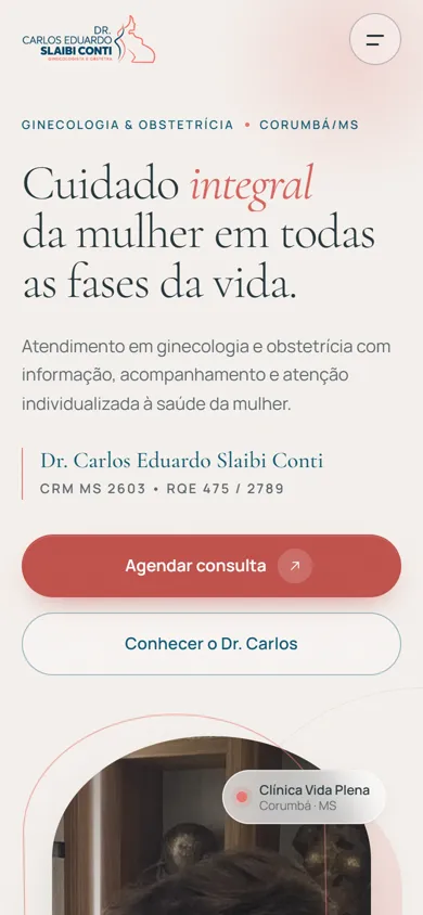 Captura real de Dr. Carlos Conti no celular